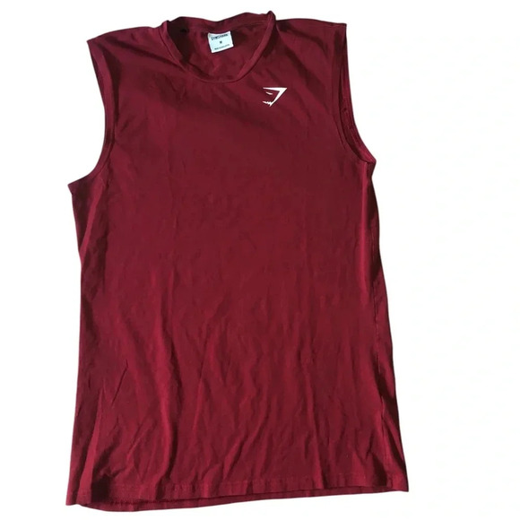 Gymshark Other - Gym Shark BOLD DROP ARM TANK Burgundy Size Medium
